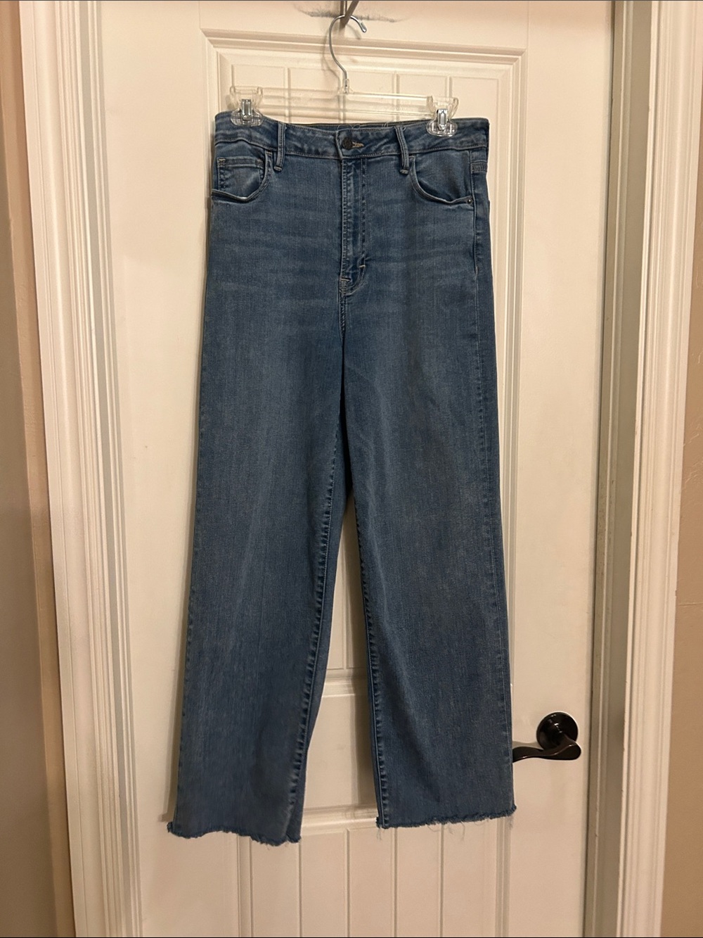 Carly Jean Los Angeles Medium Blue Wide-Leg Jeans